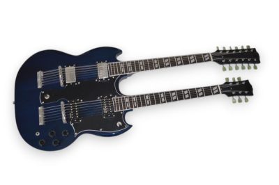 Custom Crown Double Neck SG Pete Townshend Blue Double Neck 12 and 6 String EDS1275 Guitar