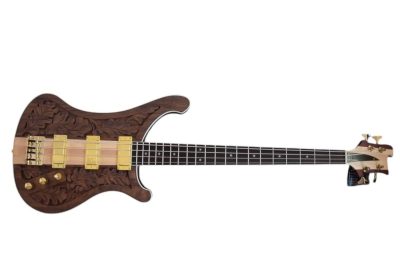Custom Nova Lemmy Kilmister I Engrave Carved 4003 Walnut Satin Bass - Image 2