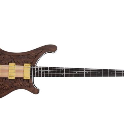 Custom Nova Lemmy Kilmister I Engrave Carved 4004 Walnut Satin Bass - Image 2