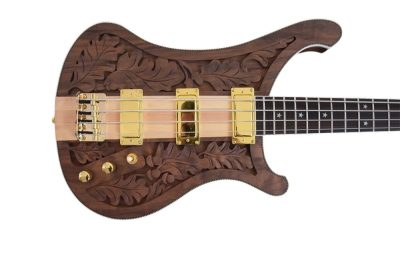 Custom Nova Lemmy Kilmister I Engrave Carved 4003 Walnut Satin Bass - Image 4