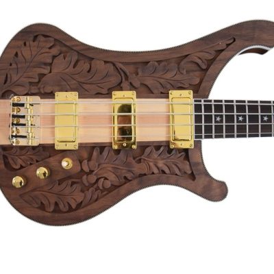 Custom Nova Lemmy Kilmister I Engrave Carved 4004 Walnut Satin Bass - Image 4