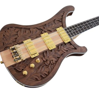 Custom Nova Lemmy Kilmister I Engrave Carved 4004 Walnut Satin Bass