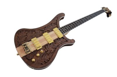 Custom Nova Lemmy Kilmister I Engrave Carved 4003 Walnut Satin Bass - Image 6