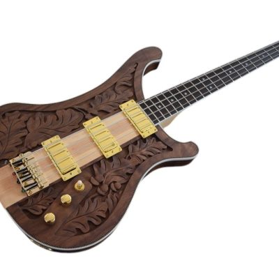 Custom Nova Lemmy Kilmister I Engrave Carved 4004 Walnut Satin Bass - Image 6
