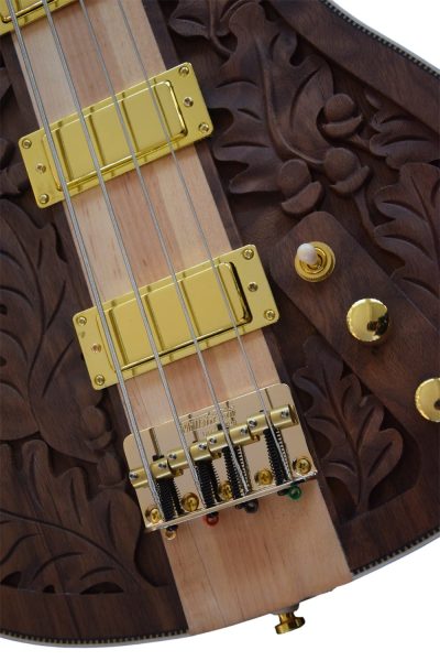 Custom Nova Lemmy Kilmister I Engrave Carved 4003 Walnut Satin Bass - Image 7