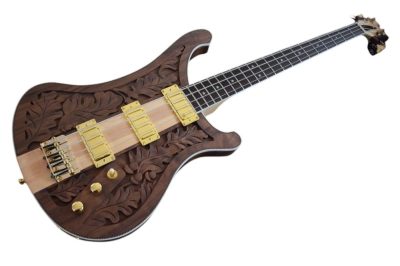 Custom Nova Lemmy Kilmister I Engrave Carved 4003 Walnut Satin Bass - Image 8