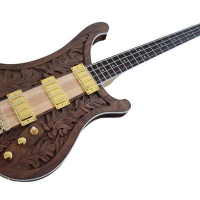Custom Nova Lemmy Kilmister I Engrave Carved 4004 Walnut Satin Bass - Image 8