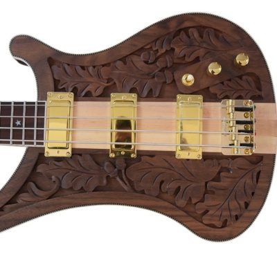 Custom Nova Lemmy Kilmister I Engrave Carved 4004 Walnut Satin Bass - Image 13