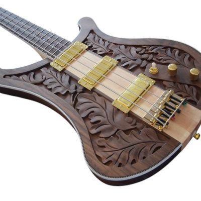 Custom Nova Lemmy Kilmister I Engrave Carved 4004 Walnut Satin Bass - Image 15