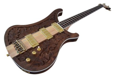 Custom Nova Lemmy Kilmister I Engrave Carved 4003 Walnut Satin Bass - Image 16