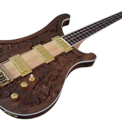 Custom Nova Lemmy Kilmister I Engrave Carved 4004 Walnut Satin Bass - Image 16