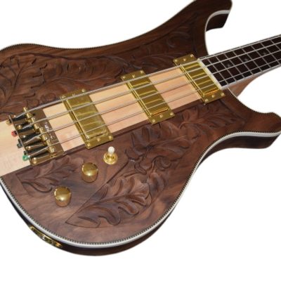 Custom Nova Lemmy Kilmister I Engrave Carved 4004 Walnut Satin Bass - Image 17