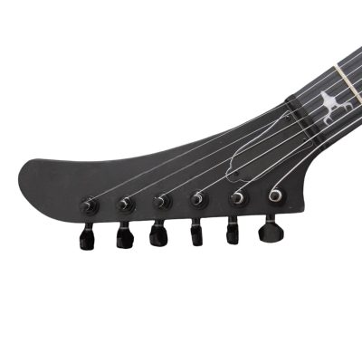 Custom Obsidian Hetfield Black Explorer Graphite Nut Guitar - Image 3