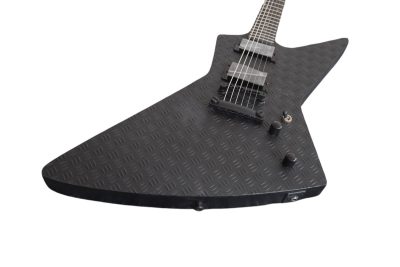 Custom Obsidian Hetfield Black Explorer Graphite Nut Guitar