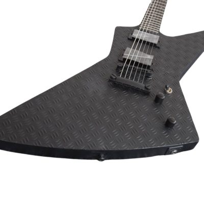 Custom Obsidian Hetfield Black Explorer Graphite Nut Guitar