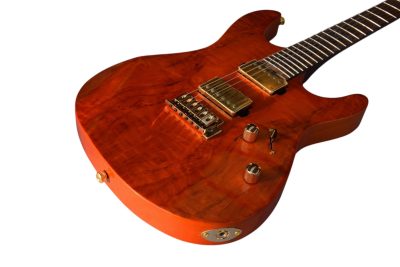 Custom Magnitude Roasted Alder Body Waterfall Burl Maple Top Guitar - Image 6