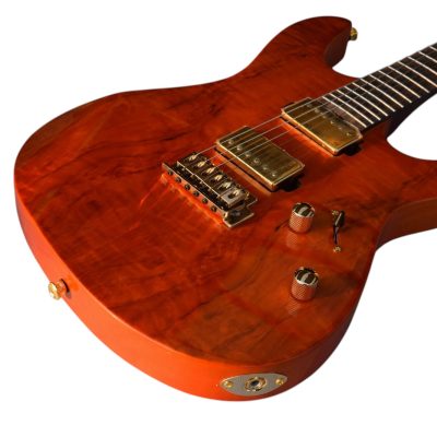 Custom Magnitude Roasted Alder Body Waterfall Burl Maple Top Guitar - Image 6