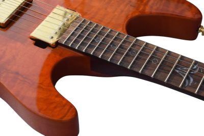 Custom Magnitude Roasted Alder Body Waterfall Burl Maple Top Guitar - Image 8