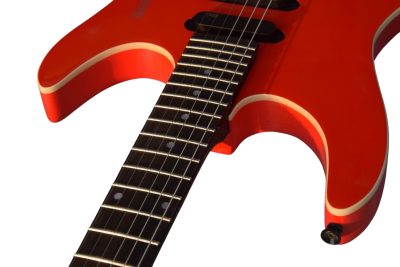 Custom Diplomat Boden Red Headless Guitar - Image 5