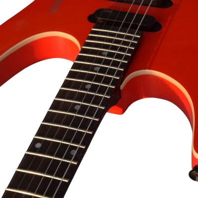 Custom Diplomat Boden Red Headless Guitar - Image 5