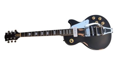 Custom Crown Neil Relic Aged Black Matte Bigsby Guitar - Image 2