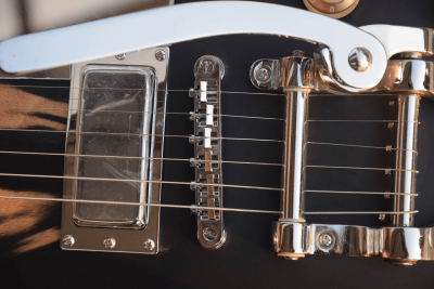 Custom Crown Neil Relic Aged Black Matte Bigsby Guitar - Image 4