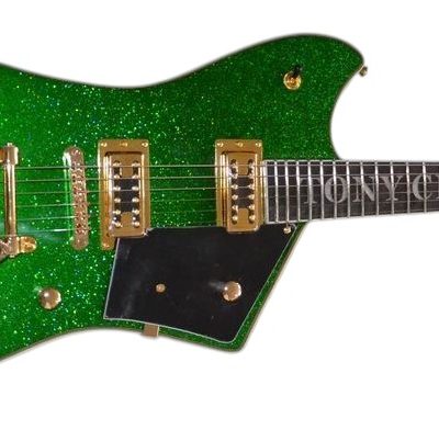 Custom Sovereign Jupiter Thunderbird Billy Sparkle Green Guitar - Image 2