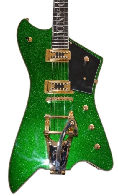 Custom Sovereign Jupiter Thunderbird Billy Sparkle Green Guitar