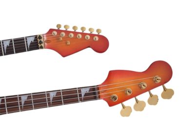 Custom Regent ST Sunburst Flame Maple Top 4 String Bass 6 String Guitar - Image 4