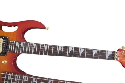 Custom Regent ST Sunburst Flame Maple Top 4 String Bass 6 String Guitar - Image 5