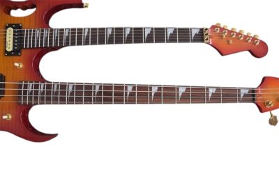 Custom Regent ST Sunburst Flame Maple Top 4 String Bass 6 String Guitar - Image 6
