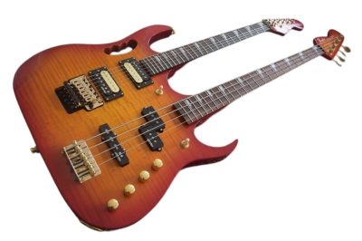 Custom Regent ST Sunburst Flame Maple Top 4 String Bass 6 String Guitar - Image 7