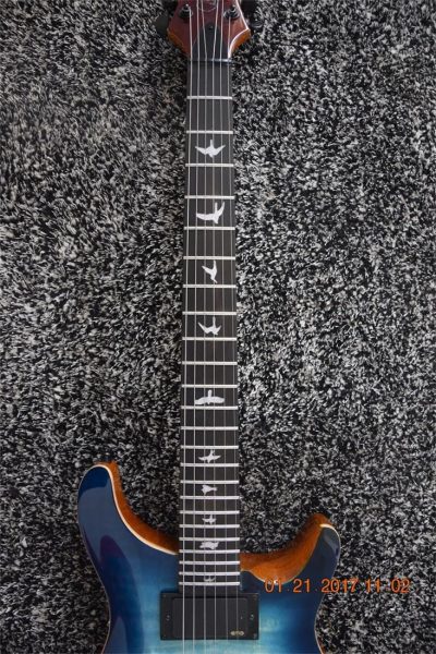 Custom Monarch SE Quilted Maple Top Blue Burst Guitar - Image 5
