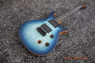 Custom Monarch SE Quilted Maple Top Blue Burst Guitar - Image 7