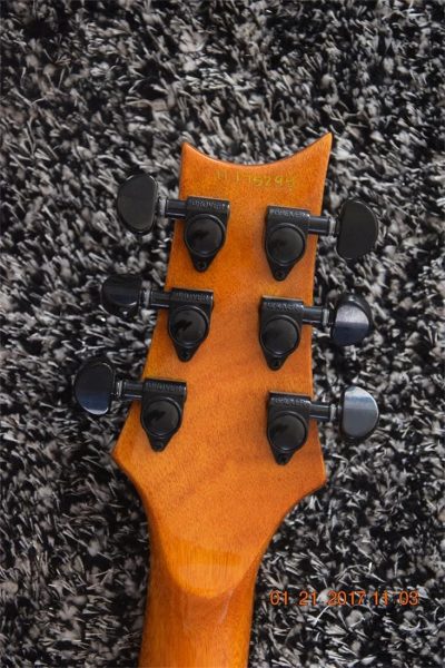 Custom Monarch SE Quilted Maple Top Blue Burst Guitar - Image 9