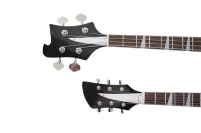 Custom Nova 4003 Rutherford Genesis Double Neck Black 4 String Bass 6 String Guitar - Image 5