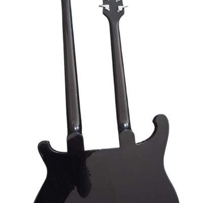 Custom Nova 4003 Rutherford Genesis Double Neck Black 4 String Bass 6 String Guitar - Image 7