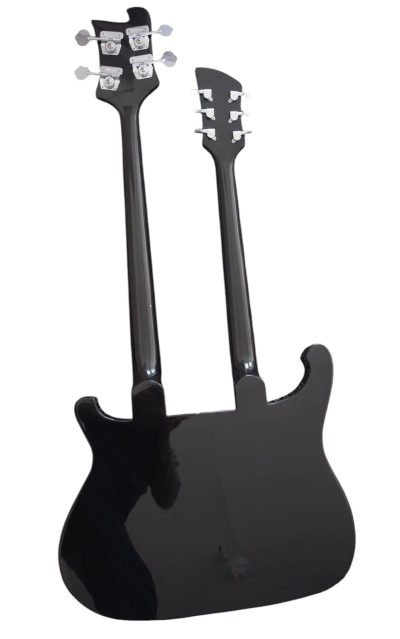 Custom Nova 4003 Rutherford Genesis Double Neck Black 4 String Bass 6 String Guitar - Image 7