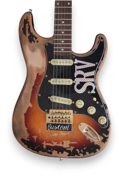 Custom Regent ST Aged Relic SRV Sunburst Finish Guitar