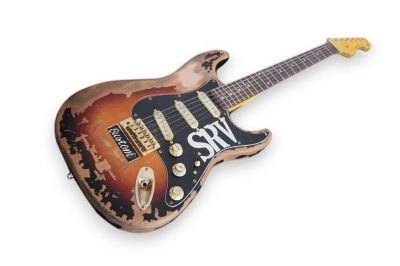 Custom Regent ST Aged Relic SRV Sunburst Finish Guitar - Image 6
