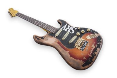 Custom Regent ST Aged Relic SRV Sunburst Finish Guitar - Image 7