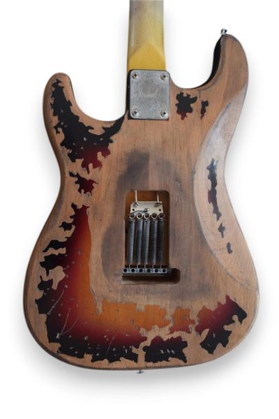 Custom Regent ST Aged Relic SRV Sunburst Finish Guitar - Image 9