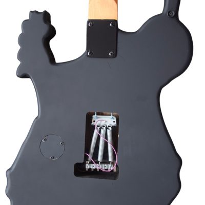 Custom Obsidian Lynch Carved Skull and Bones Electric Guitar - Image 9
