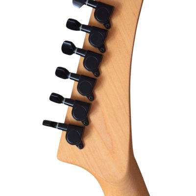 Custom Obsidian Lynch Carved Skull and Bones Electric Guitar - Image 10