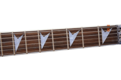 Custom Silverpine Vinnie Vincent I Flying Double V Purple Pink Guitar - Image 4