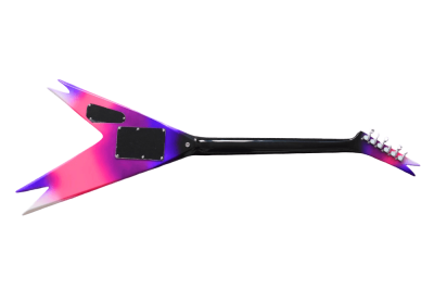 Custom Silverpine Vinnie Vincent I Flying Double V Purple Pink Guitar - Image 12