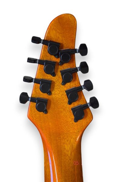 Custom Onyx Regius Blue Flame Maple 8 String Guitar - Image 3