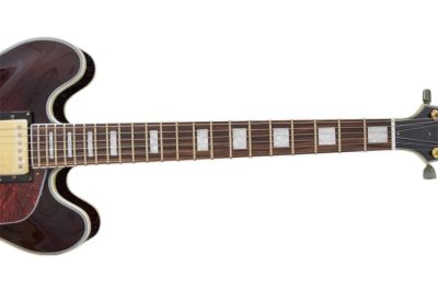 Custom Crown ES335 Bigsby Vibrato Tailpiece Vintage Sunburst Semi Hollow Jazz Fhole Guitar - Image 5
