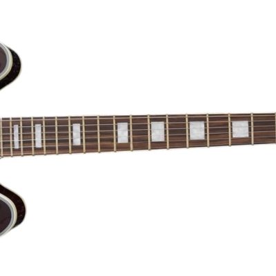 Custom Crown ES335 Bigsby Vibrato Tailpiece Vintage Sunburst Semi Hollow Jazz Fhole Guitar - Image 5