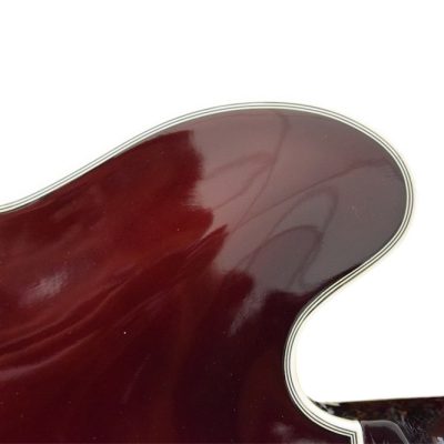 Custom Crown ES335 Bigsby Vibrato Tailpiece Vintage Sunburst Semi Hollow Jazz Fhole Guitar - Image 11
